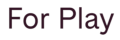For Play logo